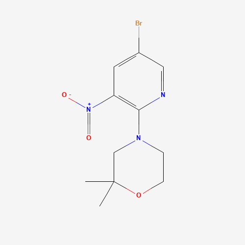 4-(5-bromo-3-nitropyridin-2-yl)-2,2-dimethylmorpholine (CAS: 1259440-06-6) - Related Chemical Product