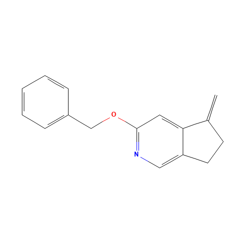 5-methylidene-3-phenylmethoxy-6,7-dihydrocyclopenta[c]pyridine (CAS: 1222090-67-6) - Chemical Structure and Molecular Formula 