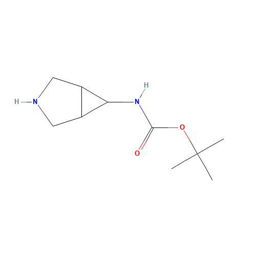 tert-butyl N-(3-azabicyclo[3.1.0]hexan-6-yl)carbamate (CAS: 198211-38-0) - Chemical Structure and Molecular Formula 