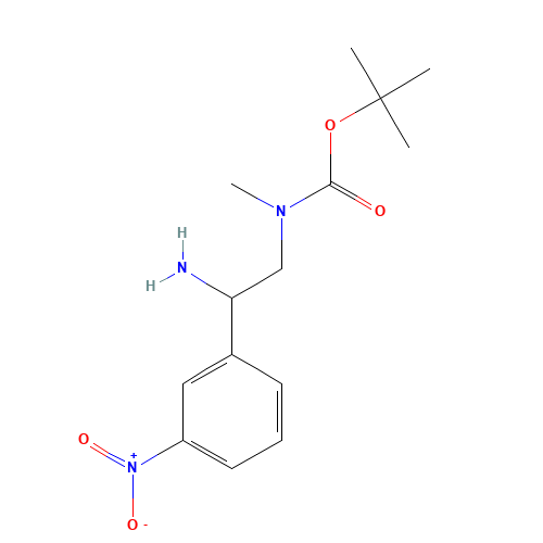tert-butyl N-[2-amino-2-(3-nitrophenyl)ethyl]-N-methylcarbamate (CAS: 1240481-10-0) - Related Chemical Product