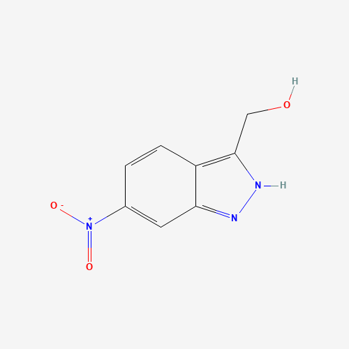 (6-nitro-2H-indazol-3-yl)methanol (CAS: 1000341-10-5) - Chemical Structure and Molecular Formula 
