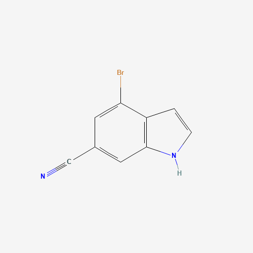 4-bromo-1H-indole-6-carbonitrile (CAS: 374633-29-1) - Chemical Structure and Molecular Formula 