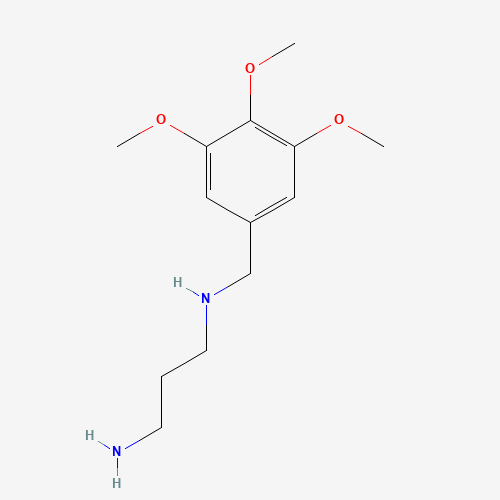 N'-[(3,4,5-trimethoxyphenyl)methyl]propane-1,3-diamine (CAS: 161799-72-0) - Chemical Structure and Molecular Formula 