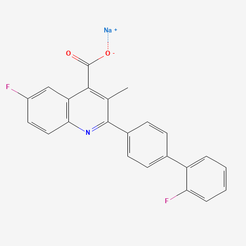 sodium;6-fluoro-2-[4-(2-fluorophenyl)phenyl]-3-methylquinoline-4-carboxylate (CAS: 96201-88-6) - Related Chemical Product