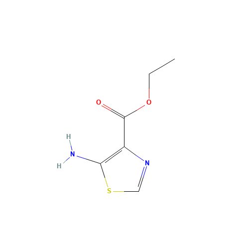 ethyl 5-amino-1,3-thiazole-4-carboxylate (CAS: 18903-18-9) - Chemical Structure and Molecular Formula 