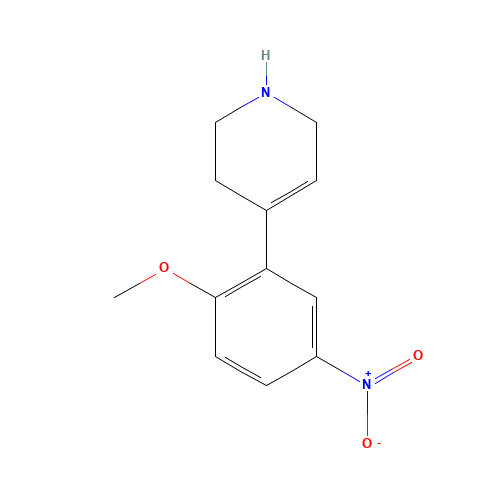 4-(2-methoxy-5-nitrophenyl)-1,2,3,6-tetrahydropyridine (CAS: 648901-31-9) - Related Chemical Product
