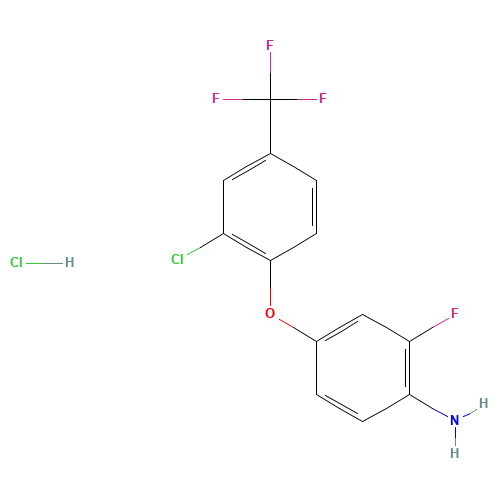 4-[2-chloro-4-(trifluoromethyl)phenoxy]-2-fluoroaniline;hydrochloride (CAS: 113674-95-6) - Related Chemical Product