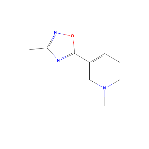 3-methyl-5-(1-methyl-3,6-dihydro-2H-pyridin-5-yl)-1,2,4-oxadiazole (CAS: 114724-56-0) - Related Chemical Product