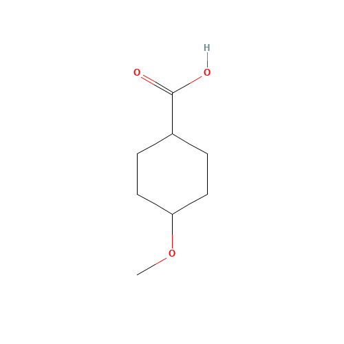 4-methoxycyclohexane-1-carboxylic acid (CAS: 73873-61-7) - Chemical Structure and Molecular Formula 