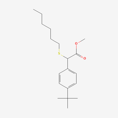 methyl 2-(4-tert-butylphenyl)-2-hexylsulfanylacetate (CAS: 186026-06-2) - Related Chemical Product