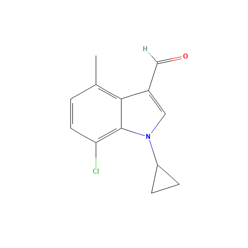 7-chloro-1-cyclopropyl-4-methylindole-3-carbaldehyde (CAS: 1350761-10-2) - Related Chemical Product