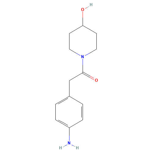 2-(4-aminophenyl)-1-(4-hydroxypiperidin-1-yl)ethanone (CAS: 872404-78-9) - Related Chemical Product