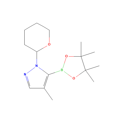 4-methyl-1-(oxan-2-yl)-5-(4,4,5,5-tetramethyl-1,3,2-dioxaborolan-2-yl)pyrazole (CAS: 1492954-33-2) - Related Chemical Product