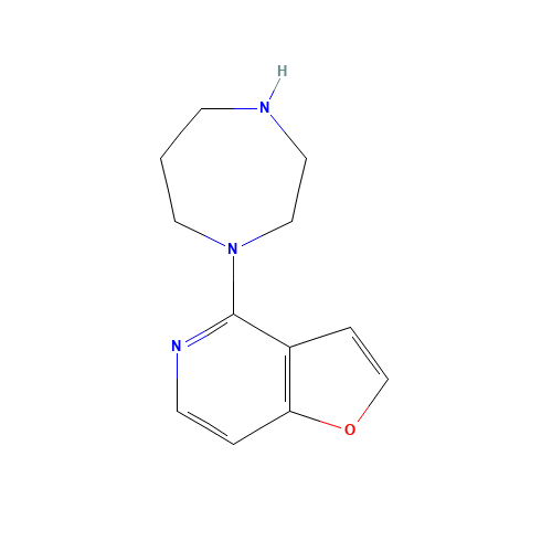 4-(1,4-diazepan-1-yl)furo[3,2-c]pyridine (CAS: 845885-87-2) - Chemical Structure and Molecular Formula 