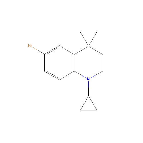 6-bromo-1-cyclopropyl-4,4-dimethyl-2,3-dihydroquinoline (CAS: 345964-68-3) - Related Chemical Product