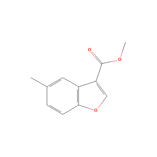methyl 5-methyl-1-benzofuran-3-carboxylate (CAS: 93670-27-0) - Chemical Structure and Molecular Formula 