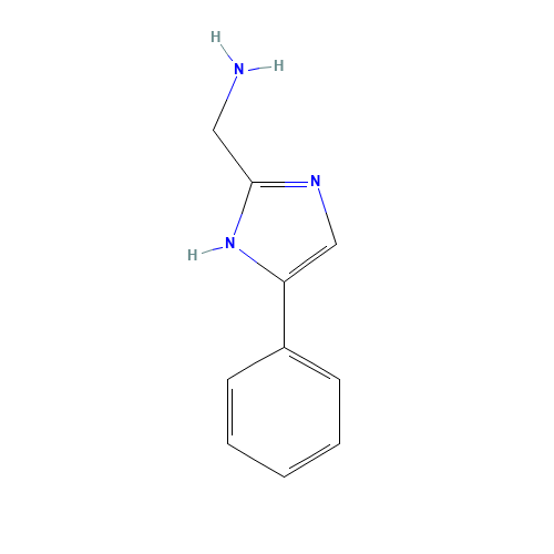 (5-phenyl-1H-imidazol-2-yl)methanamine (CAS: 175531-38-1) - Chemical Structure and Molecular Formula 