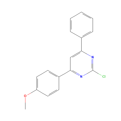 2-chloro-4-(4-methoxyphenyl)-6-phenylpyrimidine (CAS: 63673-73-4) - Related Chemical Product