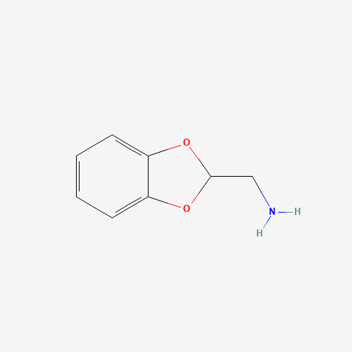 1,3-benzodioxol-2-ylmethanamine (CAS: 936-78-7) - Chemical Structure and Molecular Formula 