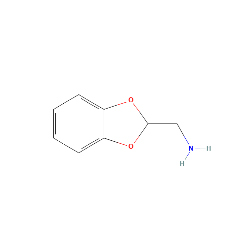 1,3-benzodioxol-2-ylmethanamine (CAS: 936-78-7) - Chemical Structure and Molecular Formula 