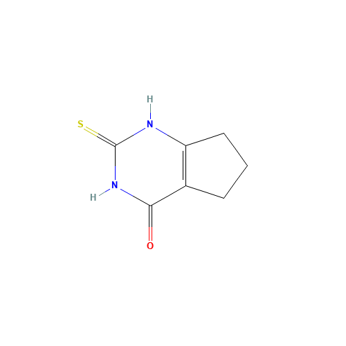 2-sulfanylidene-1,5,6,7-tetrahydrocyclopenta[d]pyrimidin-4-one (CAS: 35563-27-0) - Related Chemical Product