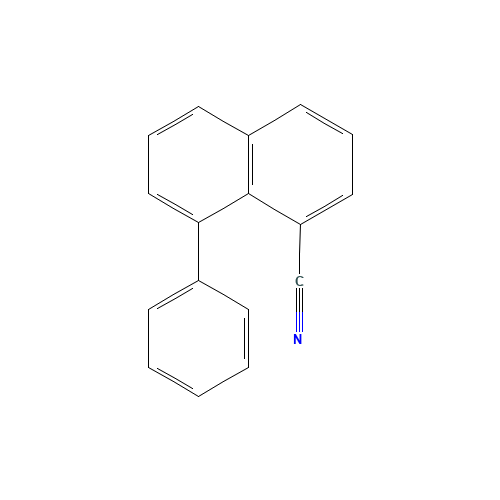8-phenylnaphthalene-1-carbonitrile (CAS: 1071039-54-7) - Chemical Structure and Molecular Formula 