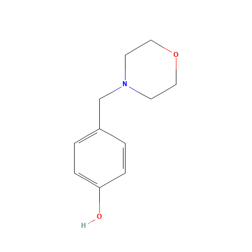 4-(morpholin-4-ylmethyl)phenol (CAS: 80166-01-4) - Chemical Structure and Molecular Formula 