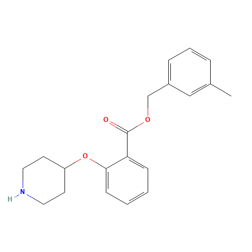 (3-methylphenyl)methyl 2-piperidin-4-yloxybenzoate (CAS: 1443208-42-1) - Related Chemical Product