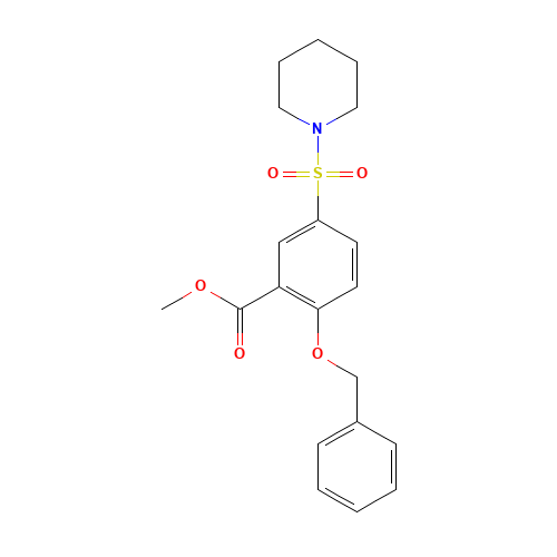 methyl 2-phenylmethoxy-5-piperidin-1-ylsulfonylbenzoate (CAS: 1285516-77-9) - Related Chemical Product