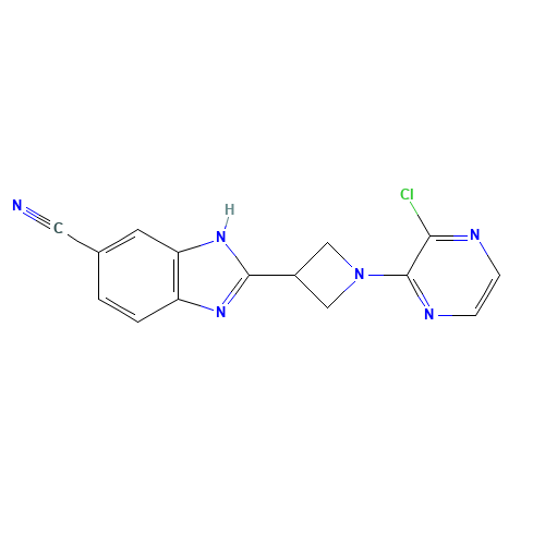 2-[1-(3-chloropyrazin-2-yl)azetidin-3-yl]-3H-benzimidazole-5-carbonitrile (CAS: 1350355-92-8) - Related Chemical Product