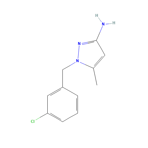 1-[(3-chlorophenyl)methyl]-5-methylpyrazol-3-amine (CAS: 1004643-48-4) - Related Chemical Product