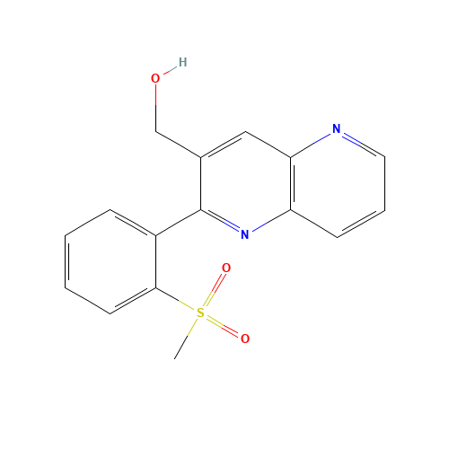 [2-(2-methylsulfonylphenyl)-1,5-naphthyridin-3-yl]methanol (CAS: 1312605-99-4) - Related Chemical Product