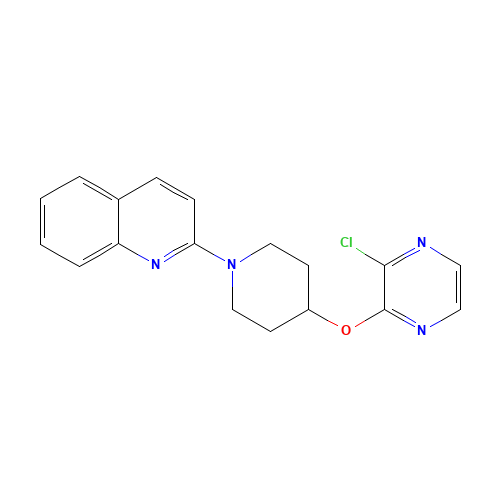 2-[4-(3-chloropyrazin-2-yl)oxypiperidin-1-yl]quinoline (CAS: 1350607-44-1) - Related Chemical Product