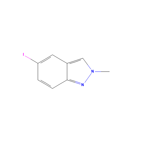 5-iodo-2-methylindazole (CAS: 1150617-94-9) - Chemical Structure and Molecular Formula 