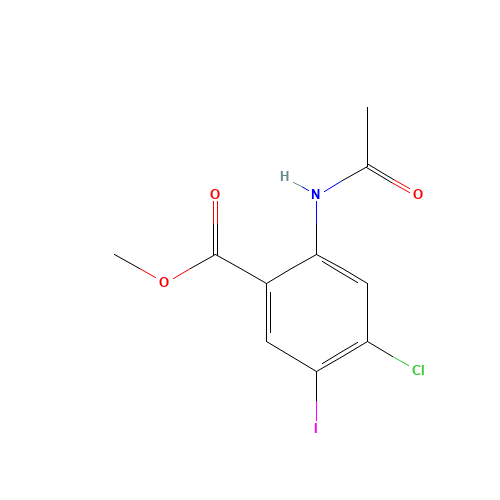 methyl 2-acetamido-4-chloro-5-iodobenzoate (CAS: 335293-21-5) - Related Chemical Product