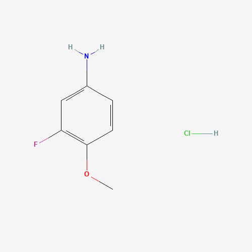 3-fluoro-4-methoxyaniline;hydrochloride (CAS: 3803-20-1) - Chemical Structure and Molecular Formula 