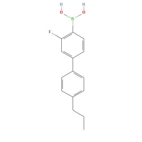 [2-fluoro-4-(4-propylphenyl)phenyl]boronic acid (CAS: 909709-42-8) - Related Chemical Product
