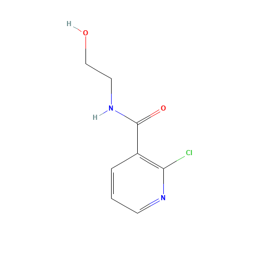 2-chloro-N-(2-hydroxyethyl)pyridine-3-carboxamide (CAS: 1178440-36-2) - Chemical Structure and Molecular Formula 