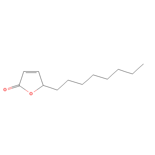 2-octyl-2H-furan-5-one (CAS: 17756-68-2) - Chemical Structure and Molecular Formula 