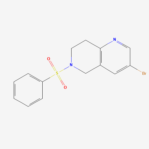6-(benzenesulfonyl)-3-bromo-7,8-dihydro-5H-1,6-naphthyridine (CAS: 625099-99-2) - Related Chemical Product