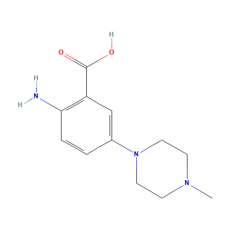 2-amino-5-(4-methylpiperazin-1-yl)benzoic acid (CAS: 835879-06-6) - Related Chemical Product