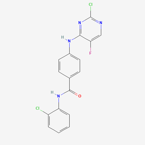 4-[(2-chloro-5-fluoropyrimidin-4-yl)amino]-N-(2-chlorophenyl)benzamide (CAS: 1158838-41-5) - Related Chemical Product