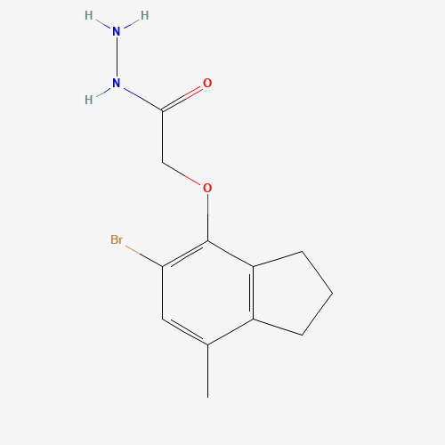 2-[(5-bromo-7-methyl-2,3-dihydro-1H-inden-4-yl)oxy]acetohydrazide (CAS: 303010-22-2) - Related Chemical Product