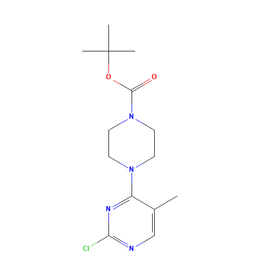 tert-butyl 4-(2-chloro-5-methylpyrimidin-4-yl)piperazine-1-carboxylate (CAS: 1538605-53-6) - Related Chemical Product