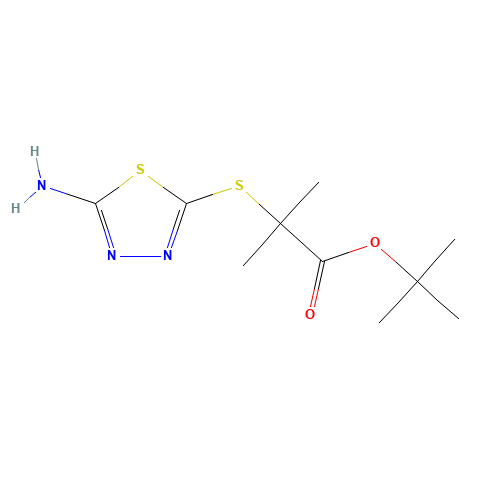 tert-butyl 2-[(5-amino-1,3,4-thiadiazol-2-yl)sulfanyl]-2-methylpropanoate (CAS: 307352-75-6) - Related Chemical Product