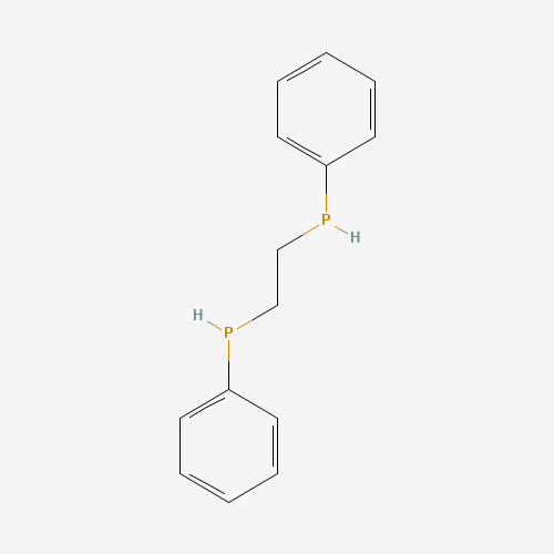 phenyl(2-phenylphosphanylethyl)phosphane (CAS: 18899-64-4) - Chemical Structure and Molecular Formula 