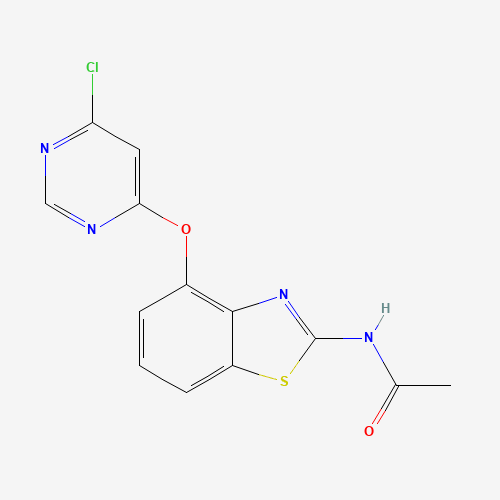 N-[4-(6-chloropyrimidin-4-yl)oxy-1,3-benzothiazol-2-yl]acetamide (CAS: 659731-34-7) - Related Chemical Product