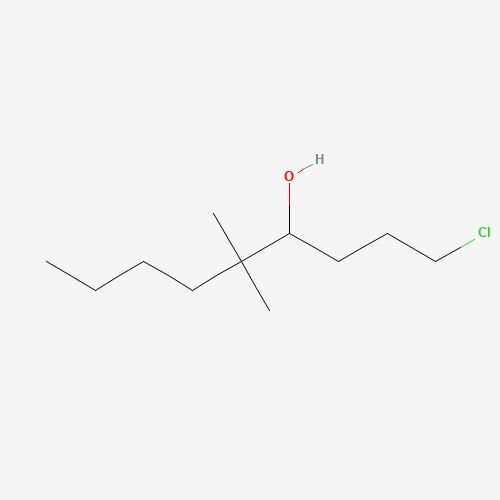 1-chloro-5,5-dimethylnonan-4-ol (CAS: 54131-67-8) - Chemical Structure and Molecular Formula 