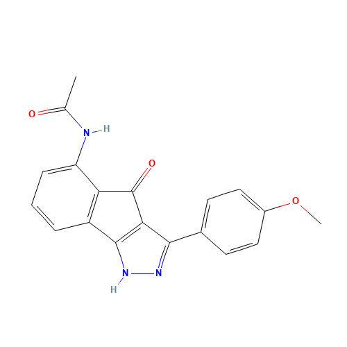 N-[3-(4-methoxyphenyl)-4-oxo-1H-indeno[1,2-c]pyrazol-5-yl]acetamide (CAS: 247148-40-9) - Related Chemical Product