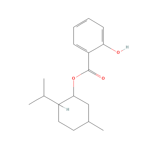 (5-methyl-2-propan-2-ylcyclohexyl) 2-hydroxybenzoate (CAS: 89-46-3) - Related Chemical Product